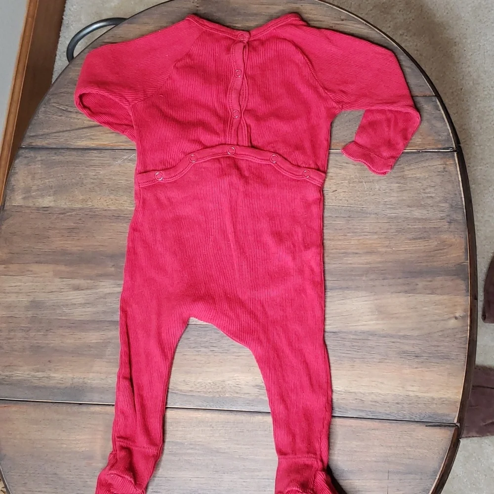 Burt's Bees Ribbed Footed Sleeper Sz 0-3M